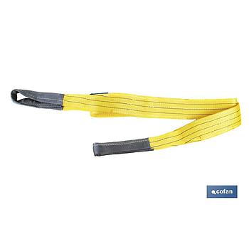 ESLINGA PLANA POLIESTER CON GAZAS 2000KG 3MTS X 60 mm