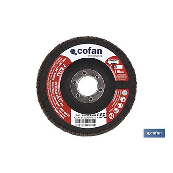 Disco Laminado Estándar Curvo 115mm Grado 80 Zirconio