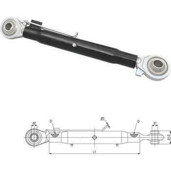 TERCER PUNTO CAT. 2-2 600-890 mm. CON SEGURO