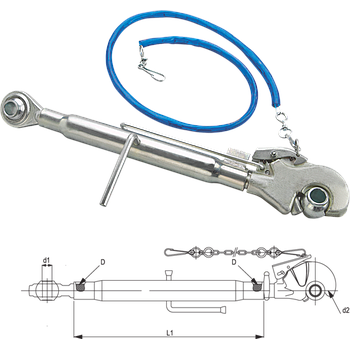 TERCER PUNTO CON ENGANCHE RAPIDO CAT 3-2 660-930 mm