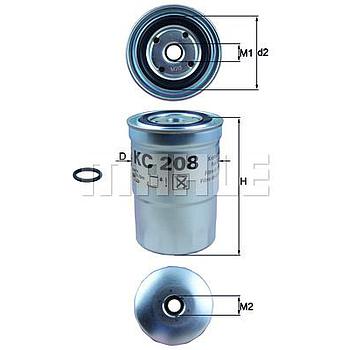 FILTRO COMBUSTIBLE MAHLE KC 208 (MITSUBISHI MONTERO / PAJERO / CANTER)