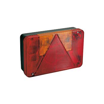 PILOTO REMOLQUE IZQUIERDO CON TRIANGULO, NIEBLA Y LUZ MATRÍCULA 12/24V