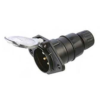 BASE 7 PINES 24V PLASTICO-NEGRO