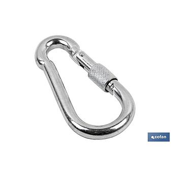 MOSQUETON CON SEGURO M6 x 60 mm