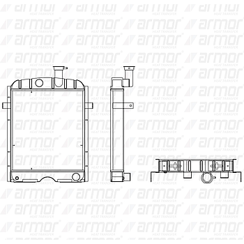 RADIADOR Adaptable a tractores EBRO 155,155E,160E