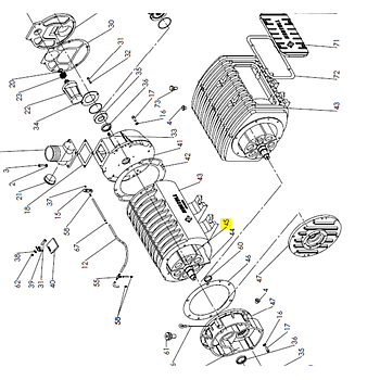Rotor depresor Hertel KD-8000 (N.45)