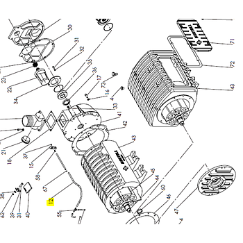 Tubo engrase completo depresor Hertell KD-10000 (N.12)