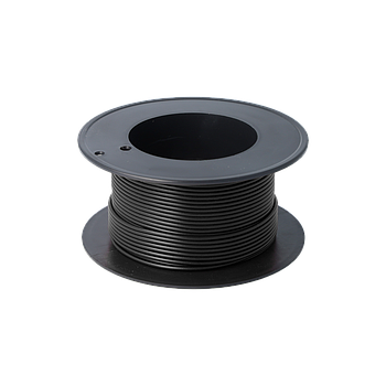 CABLE 1mm NEGRO BOBINA 25m. (PRECIO METRO)