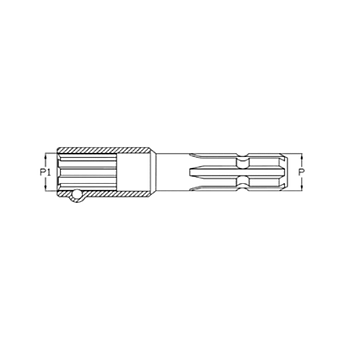 ADAPTADOR / ALARGADOR TOMA DE FUERZA 1-3/8" Z.21 (HEMBRA) A 1-3/8" Z.6 (MACHO) TIPO1