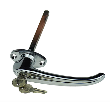 Manilla universal cromada adaptable a tractor / maquinaria  cromada 8x8x79 mm (con llave)