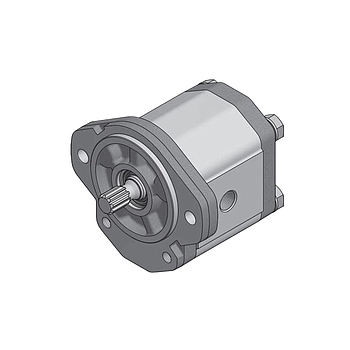 Bomba de Engranajes Giro IZQ. 10,6 cm3 Eje Estriado 9D Roquet