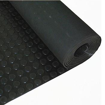 SUELO GOMA CIRCULOS 1.20x1 METRO 3 MM. DE GROSOR COLOR NEGRO