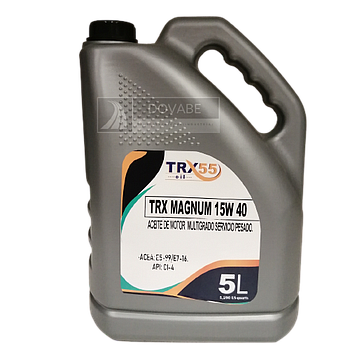 ACEITE MOTOR 15W40 TRX55 MAGNUM (VEHICULOS PESADOS) 5L.