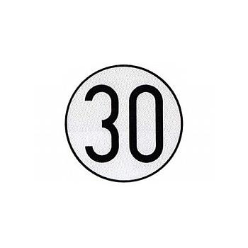 PLACA DE VELOCIDAD HOMOLOGADA 30 KM/H
