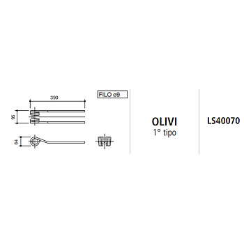 MUELLES RASTRILLO STIMBEL (OLIVI 1º TIPO) LS40070 