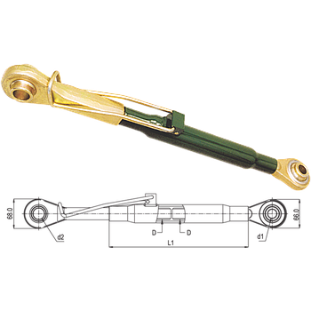 TERCER PUNTO ADAPTABLE A JOHN DEERE 535-825 mm CAT. 1-2