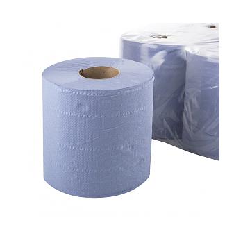 BOBINA GRANDE PAPEL MECANICO 3 CAPAS AZUL