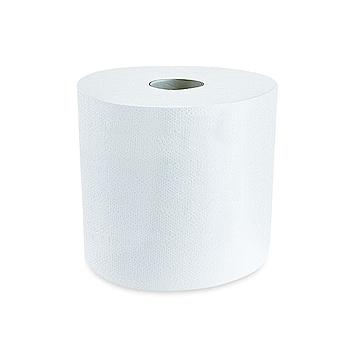 BOBINA PAPEL PEQUEÑA MECHA BLANCA 2 CAPAS  200mm x 150m