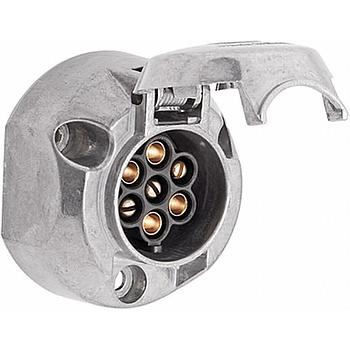 BASE ENCHUFE REMOLQUE ALUMINIO 7 PIN 12V