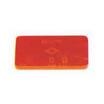 CATADIOPTRICO RECTANGULAR ROJO AUTOADHESIVO 80x40 mm