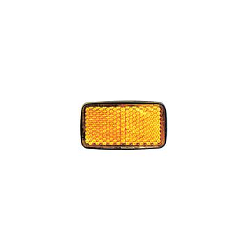 CATADIOPTRICO AMBAR CON BASE DE 2 TORNILLOS 85X48 mm