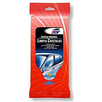 TOALLITA LIMPIA CRISTALES 3CV 15 UDS.