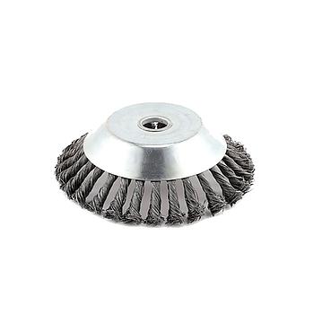 CABEZAL LIMPIEZA CON CEPILLO METALICO PARA DESBROZADORAS 140mm - 25,4 (con arandela reductora 20mm)