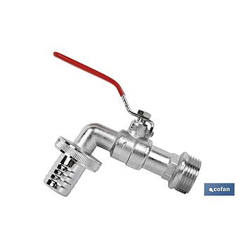 GRIFO CON MANETA PARA MANGUERA R-3/4X1"